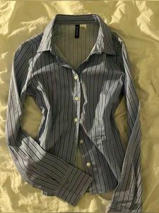 Striped Fitted Women Shirt