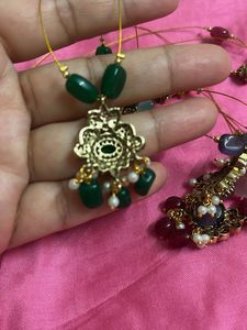 Colorful Indian Pendant Necklaces