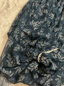 Blue Georgette Saree