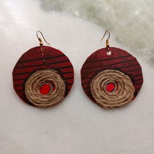 Handmade Jute Earring