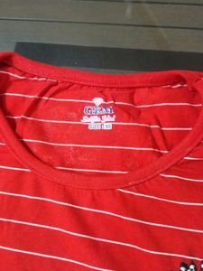 Striped Red Tee Girls T-shirt