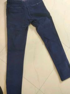 Navy Blue Casual Pants
