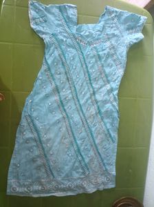Sky Blue Kurti For Women