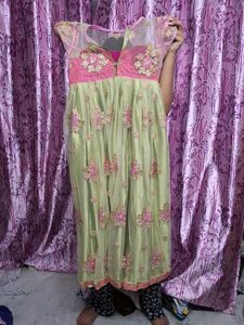 Elegant Embroidered Anarkali Dress