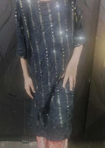 Beautiful Black Kurta For Girls Kids