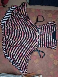 Striped Fit &amp; Flare Dress