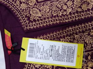 Vishudh Brand Plum Gold Kurta