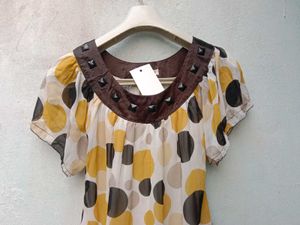 New With Tag Cute Art Double Layer Top