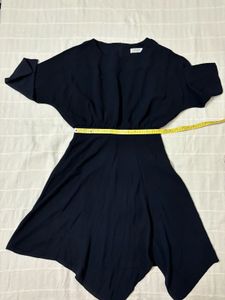 Korean Navy Blue Dress