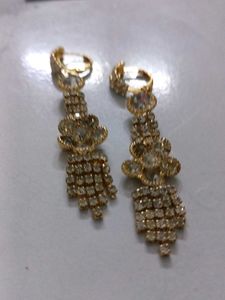 Dangling Rhinestone Earrings