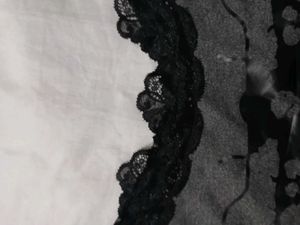 Grey Butterfly Lace Trim Cami Top