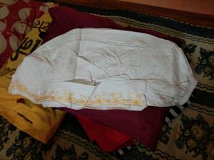 Vintage White Embroidered Pants