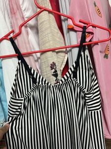Padded Stripped Dress