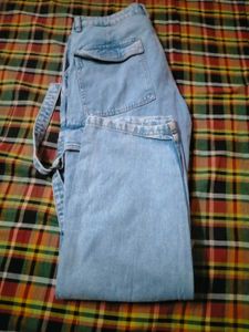 Light Wash Cargo Jeans