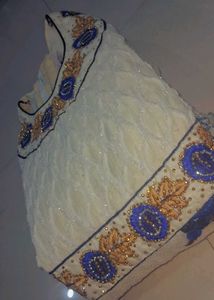 Elegant white Ethnic Gown