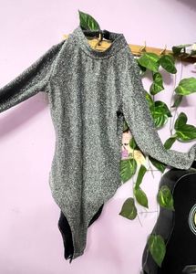 H AND M SHIMMERY BODYSUIT