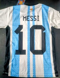 Messi football jersey argentina no. 10