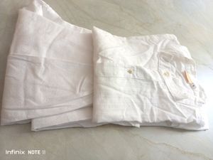 2-4 Yrs Pure White Cotton Kurta Pyjama