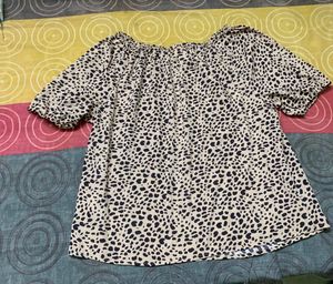 leopard print top(xl)