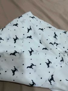 Dog Print Oversized Shirt