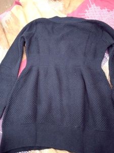 Black Button-Down Cardigan