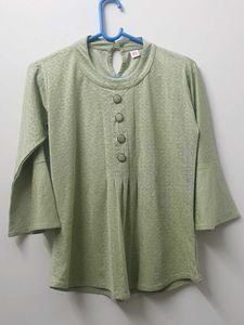 mint green 3/4 Sleeve Top