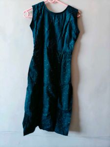 Denim Sleeveless Kurti