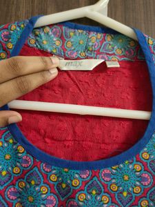Red Cotton Kurta