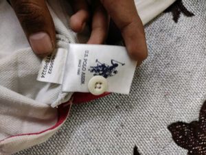 USPA Striped Polo Shirt