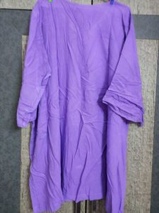 Purple Casual Plussize Kurta/Tunic