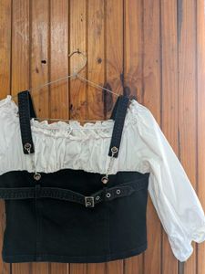 Off-Shoulder Corset Top