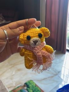 Crochet Bear Keychain