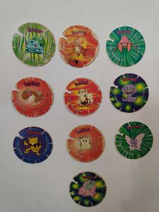 Cheetos Pokemon Tazos 10 Pieces Lot