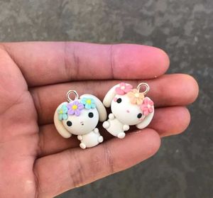 Bunny Flower Charms