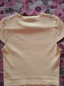 Trendy Yellow Crop Top