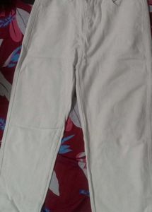 Off-White Wide Leg Jeans