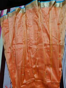 Orange &amp; Blue skirt and top