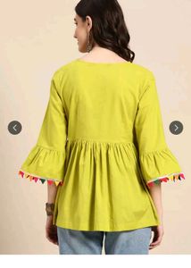 New Pure Cotton Peplum Top