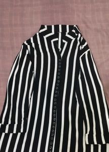 Striped Black & White Top