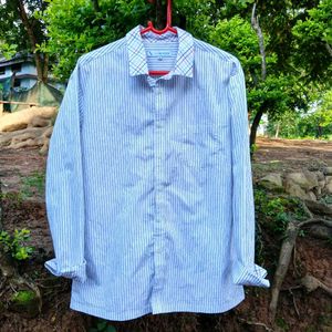 Striped Button-Down Shirt