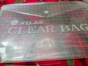BRAND NEW ATLAS CLEAR CLIP FOLDER