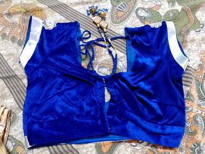 Blue Velvet Blouse