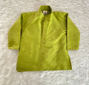 Boy Green &amp; Blue Dhoti Set