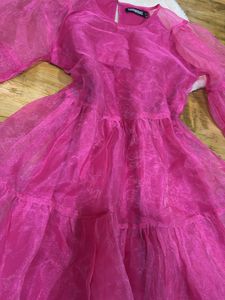 Totally New Shimmer Pink Mini Dress