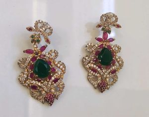 Elegant Emerald Earrings