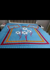 (New) Cotton Double Bedsheet