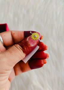 92.5 Sterling Sunflower Ring With Hallmark