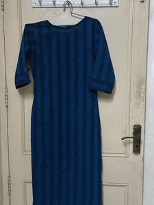 Striped Blue Kurta