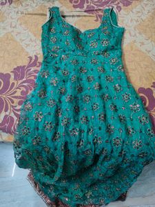 Elegant Green Ethnic Gown