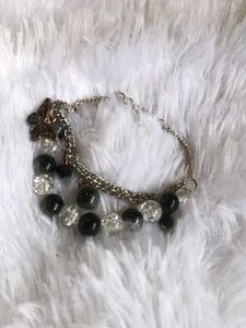 Beaded Butterfly Charm Bracelet